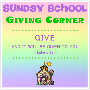 Sunday School Giving Corner Logo